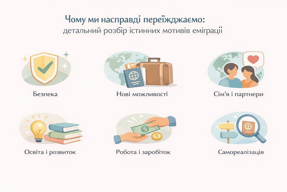 детальний розбір істинних мотивів еміграції